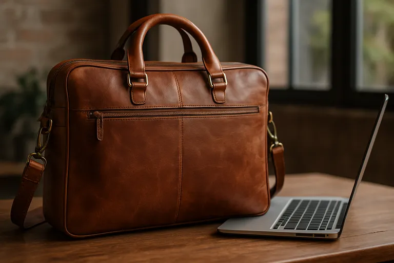 De charme van leren laptoptassen
